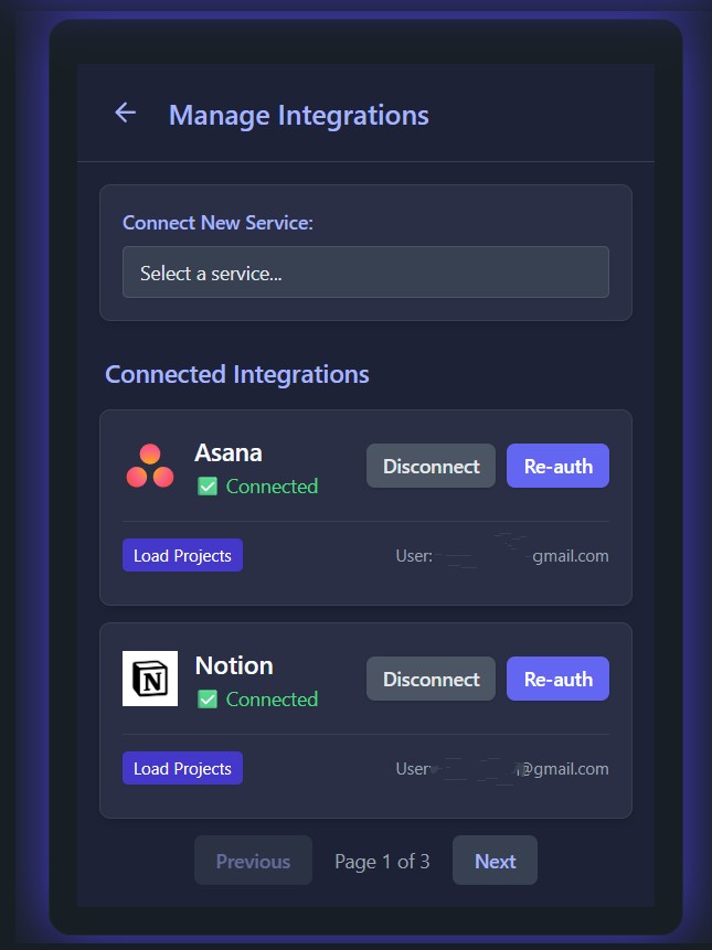TaskWhip Asana Integration